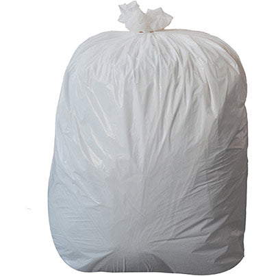 BPI Refuse White 25L Extra-Heavy-Duty Bin Bag (Box of 1000)
