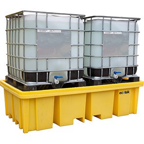 Double-IBC Spill Pallet with Platform