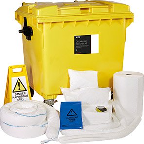 Chemical Spill Kit in Drop-Front Bin