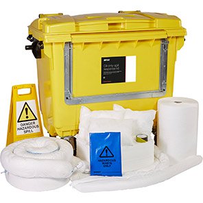 Oil Spill Kit in Drop-Front Bin