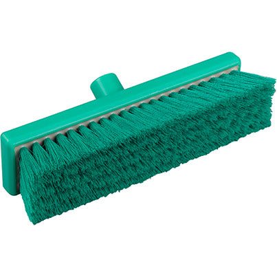Hillbrush Hygiene B849 Green 305mm Resin-Set Soft Broom Head