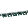 Hillbrush Hygiene HD6 Aluminium Wall Rail with Five Medium Hangers