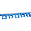 Hillbrush Hygiene HD6 Aluminium Wall Rail with Five Medium Hangers