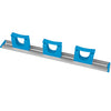 Hillbrush Hygiene HD7 Aluminium Wall Rail with Three Large Hangers