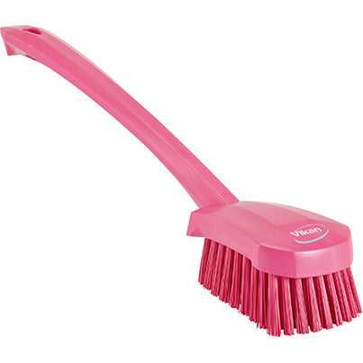 Vikan  Stiff Long-Handle Scrubbing Brush