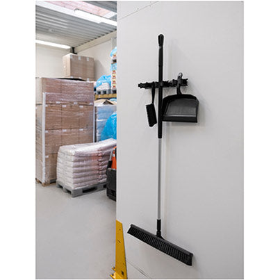 Vikan Hygienic Hi-Flex Wall Bracket with Three Hangers and Two Hooks