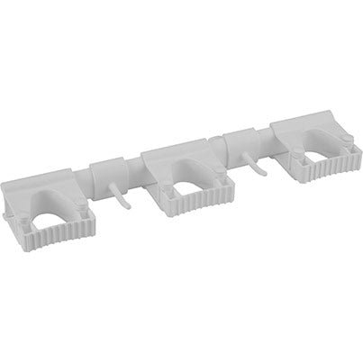 Vikan Hygienic Hi-Flex Wall Bracket with Three Hangers and Two Hooks