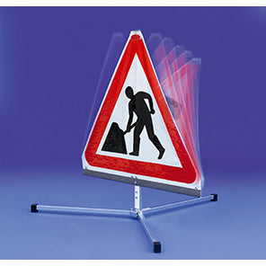 Quazar TriFlex Roll-Up Men At Work Road Sign
