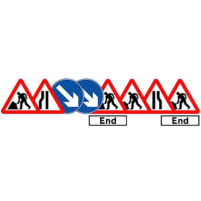 Quazar Triflex Chapter 8 Roll-Up Road Sign Kit