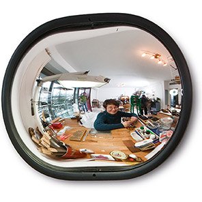 DETECTIVE Oval Convex Observation Mirror