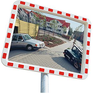 VIEW-MINDER Rectangular Traffic Mirror