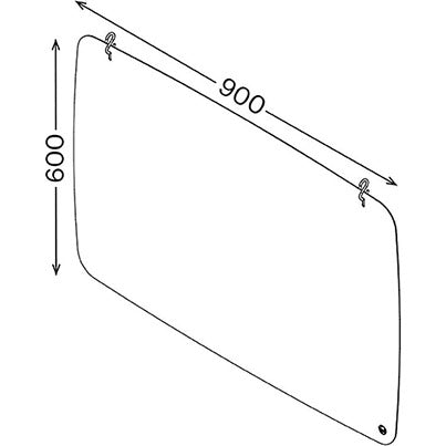 Vialux Hanging Polystyrene Protective Screen 900mm x 600mm
