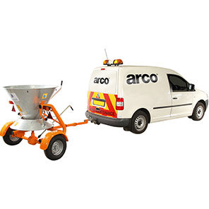 Peacock Gladiator Ball-Hitch Salt Spreader