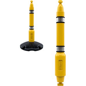 Skipper Yellow Retractable Barrier Post