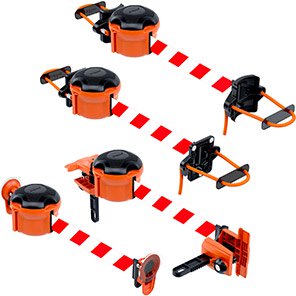 Skipper XS Orange Retractable Barrier with Belt