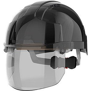 EVO VISTAshield Vented Wheel-Ratchet Safety Helmet with Visor