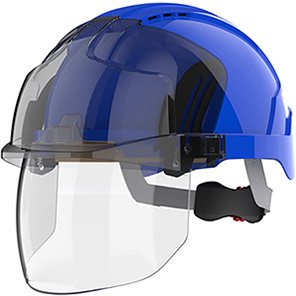 EVO VISTAshield Vented Wheel-Ratchet Safety Helmet with Visor