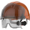 EVO VISTAlens Vented Wheel-Ratchet Safety Helmet with Glasses