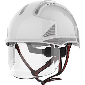 EVO VISTAshield Dualswitch Vented Safety Helmet with Face Shield