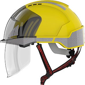 EVO VISTAshield Dualswitch Vented Safety Helmet with Face Shield