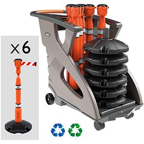 Skipper Unicart Orange Trolley Kit with Orange Posts and Skippers