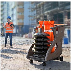 Skipper Unicart Orange Trolley Kit with Orange Posts and Skippers