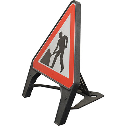 Melba Swintex Q-Sign Men at Work Temporary Road Sign 750mm