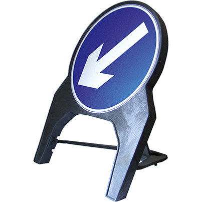 Melba Swintex Q-Sign Left Arrow Temporary Road Sign
