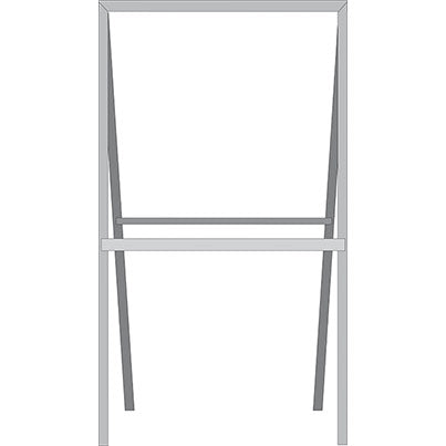 Steel Square Temporary Road Sign Frame 750mm x 750mm