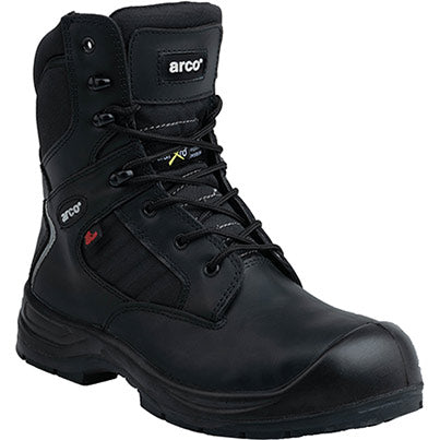 ST202 Black High-Leg S3 Internal Met Guard Safety Boots