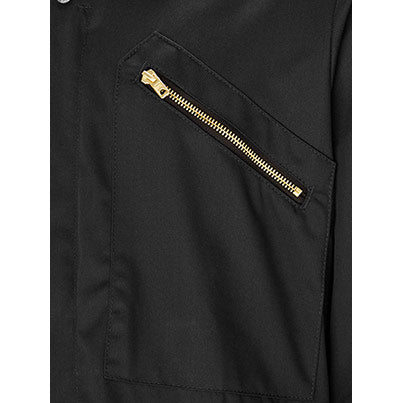 Black Zip-Up Overalls