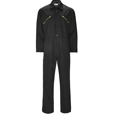 Black Zip-Up Overalls