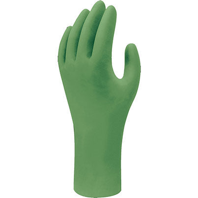 SHOWA 6110PF Green Biodegradable Nitrile Disposable Gloves (Pack of 90) 2XL/10-11
