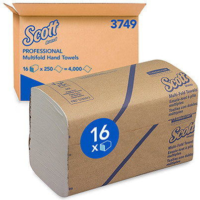 Kimberly-Clark 3749 White Paper Towels (Pack of 250 sheets)