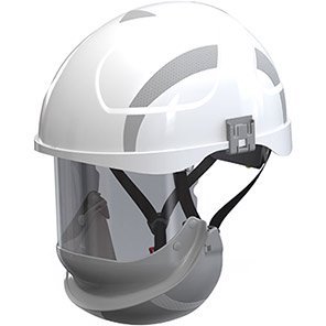 2696 Unvented Safety Helmet with Class-2 Arc-Flash Face Shield