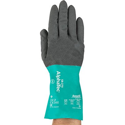 58-270 Nitrile Chemical-Resistant Gloves 10