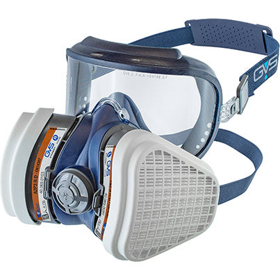 GVS Elipse Integra SPR537 A2P3 Respirator Mask with Goggles M/L