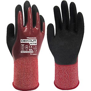 WG-718 Dexcut Nitrile-Coated Touchscreen Cut-Resistant Gloves