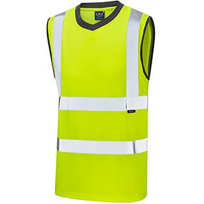 EcoViz Ashford Men’s Hi-Vis Sleeveless T-Shirt
