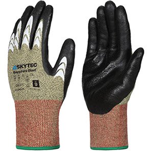 Sapphire Blast Cut-Resistant Arc-Flash Gloves