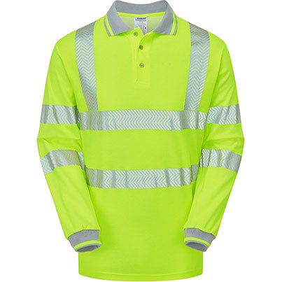LIFE Men's Long-Sleeve Hi-Vis Polo Shirt