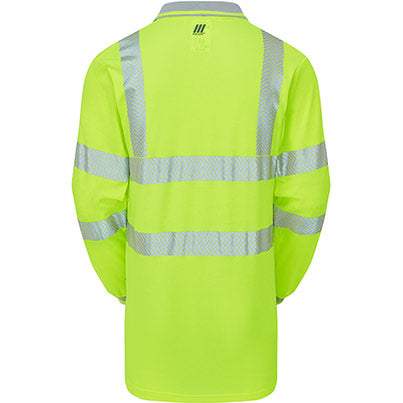 LIFE Men's Long-Sleeve Hi-Vis Polo Shirt