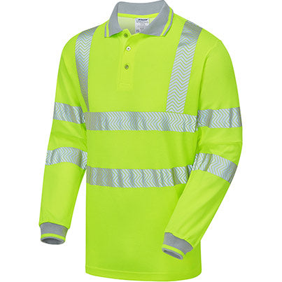 LIFE Men's Long-Sleeve Hi-Vis Polo Shirt