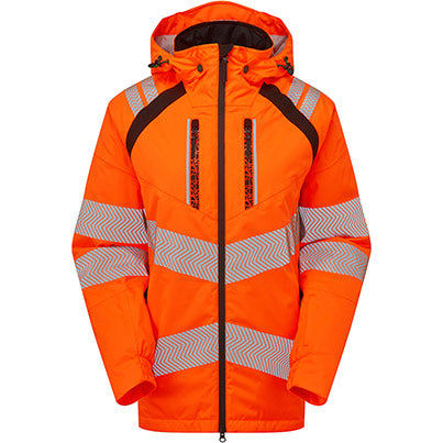 LIFE Women's Orange Insulated Parka Jacket