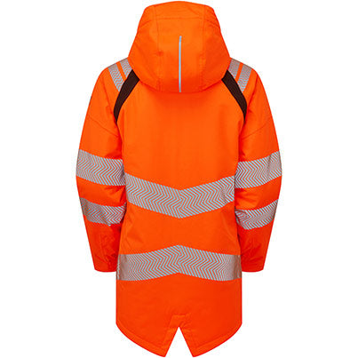 LIFE Women's Orange Insulated Parka Jacket