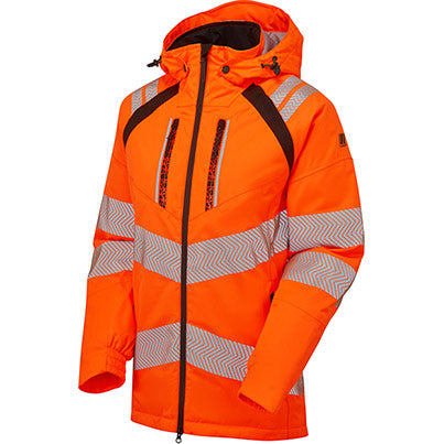 LIFE Women's Orange Insulated Parka Jacket