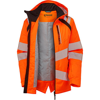 LIFE Women's Orange Insulated Parka Jacket