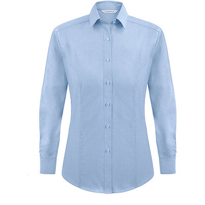 Megan Women’s Silver Oxford Blouse