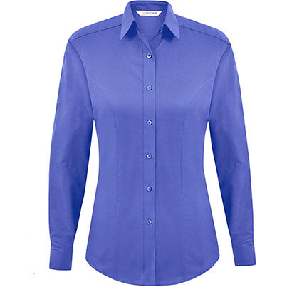 Megan Women’s Silver Oxford Blouse