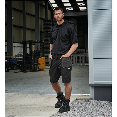 Men’s Black/Grey Tradesman Shorts